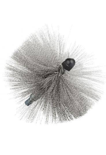 Stootbezem ø 25 cm, 2 lagen, gegolfd