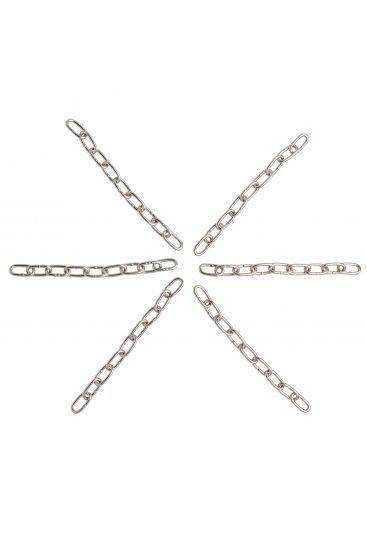 Slagkettingen ø 3 mm / 25 cm, edelstaal 