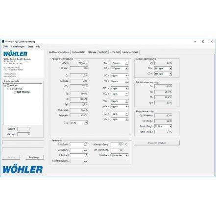 PC-software Wöhler A 450 INT