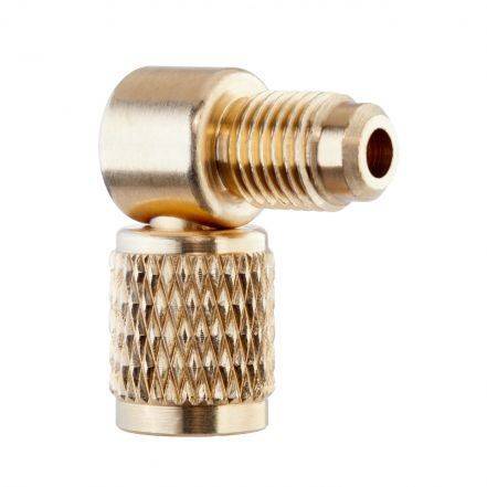 Haaks verloop 1/4" SAE 90°